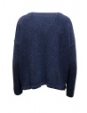 Ma'ry'ya sweater in mid-blue cotton with pocket YMK018 A6BLUE price