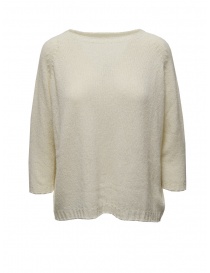 Ma'ry'ya maglia in cotone bianco latte