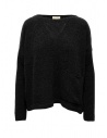 Ma'ry'ya boxy sweater in black cotton with pocket buy online YMK018 A7BLACK