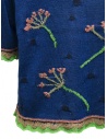 M.&Kyoko blue ligth short-sleeved sweater with pink flowers BDH01035WA DARKBLUE price