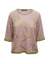 M.&Kyoko antique pink T-shirt with yellow flowers buy online BDH01035WA PINK