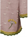 M.&Kyoko antique pink T-shirt with yellow flowers shop online women s knitwear