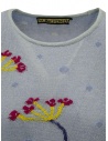 M.&Kyoko T-shirt in maglia di cotone azzurra con fiori rossi BDH01035WA BLUE acquista online