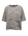 Fuga Fuga grey knit T-shirt with floating clouds buy online BDH07028WA LIGHTGRAY