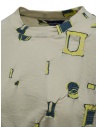Fuga Fuga beige T-shirt with green-yellow geometric pattern BDH07075WA BEIGE buy online