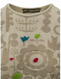 M.&Kyoko T-shirt beige con stampa floreale in rilievo maglieria donna acquista online