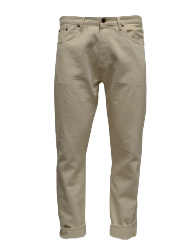 Monobi Raw Indigo Selvage jeans bianco naturale 14295144 NATURALE 4000 jeans uomo online shopping