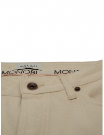 Monobi Raw Indigo Selvage jeans bianco naturale jeans uomo acquista online