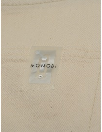 Monobi Raw Indigo Selvage natural white jeans buy online price
