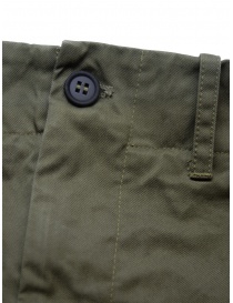 Monobi pantalone chino in bio gabardina verde militare acquista online prezzo