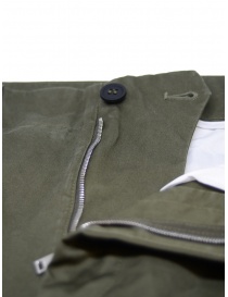 Monobi pantalone chino in bio gabardina verde militare acquista online