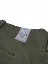 Monobi chino pants in military green organic gabardine price 14150138 VERDE MILITARE 14960 shop online