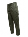 Monobi chino pants in military green organic gabardine 14150138 VERDE MILITARE 14960 buy online