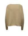 Ma'ry'ya beige cotton sweater with boat neckline shop online women s knitwear