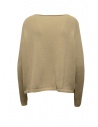 Ma'ry'ya pullover in cotone beige scollo a barchettashop online maglieria donna