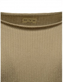 Ma'ry'ya pullover in cotone beige scollo a barchetta prezzo