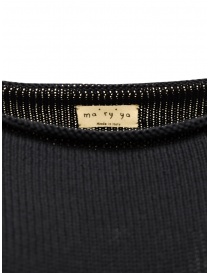 Ma'ry'ya maglia pullover in cotone blu scollo a barchetta prezzo