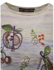 M.&Kyoko melange pink T-shirt with embroidered fruit women s knitwear buy online