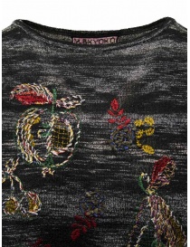 M.&Kyoko melange black T-shirt with embroidered fruit women s knitwear buy online