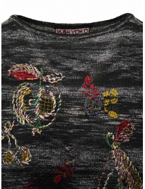 M.&Kyoko T-shirt nera melange con frutta ricamata maglieria donna acquista online