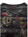 M.&Kyoko T-shirt nera melange con frutta ricamata BDH01020WA BLACK acquista online