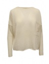 Ma'ry'ya maglia sottile in mohair e seta bianca avorio acquista online YMK001 B1WHITE