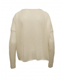 Ma'ry'ya thin sweater in ivory white mohair and silk buy online