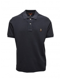 Mens t shirts online: Parajumpers Patch short-sleeved blue polo shirt