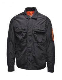 Mens shirts online: Parajumpers Millard black windproof shirt jacket