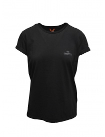 Parajumpers Myra black rolled sleeve T-shirt PWTSBT36 MYRA BLACK 0541 order online