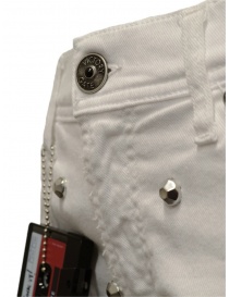 Victory Gate studded flare jeans in white womens jeans buy online