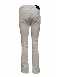 Victory Gate white rubberized flare jeans price