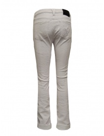 Victory Gate white rubberized flare jeans price