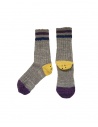 Kapital Happy Heel grey socks with smiley heel buy online EK-1447 GREY