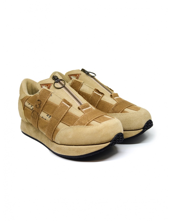 Kapital Sparrow Prisoner beige suede sneakers K2311XG545 BEIGE mens shoes online shopping