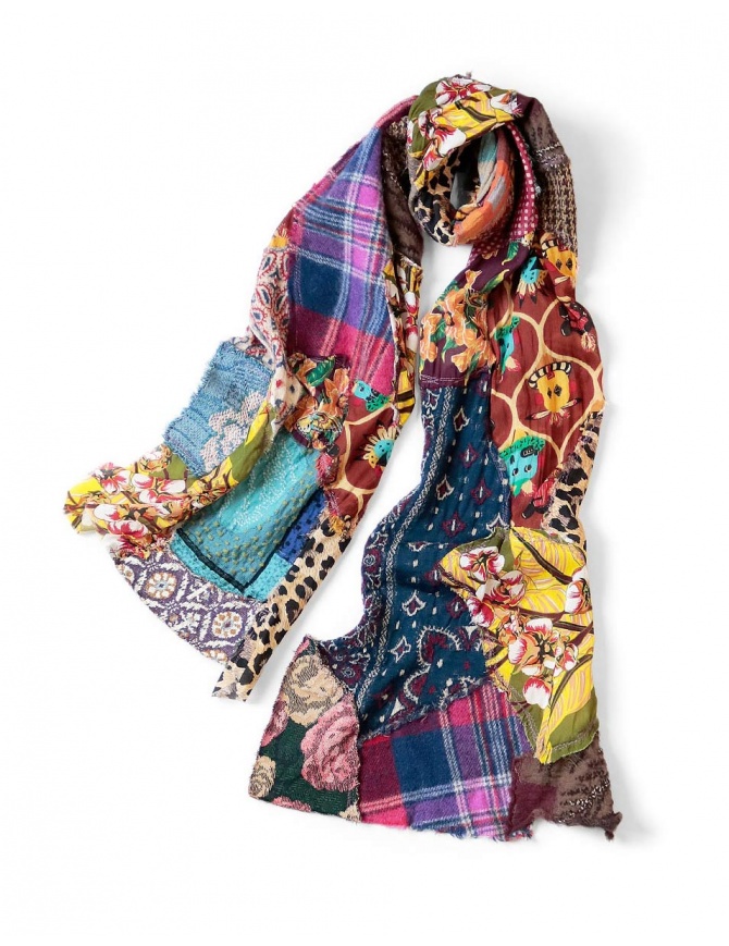 Kapital Kountry Patchwork handcrafted colored stole K2310XG533 ASSORTED scarves online shopping