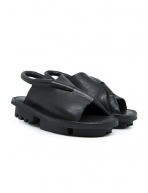 Trippen Density black closed sandal with open toe