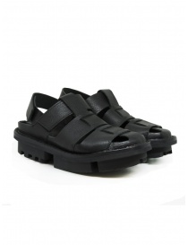 Trippen Alliance closed sandal in black leather ALLIANCE LED F WAW BLK W.TCBLK order online