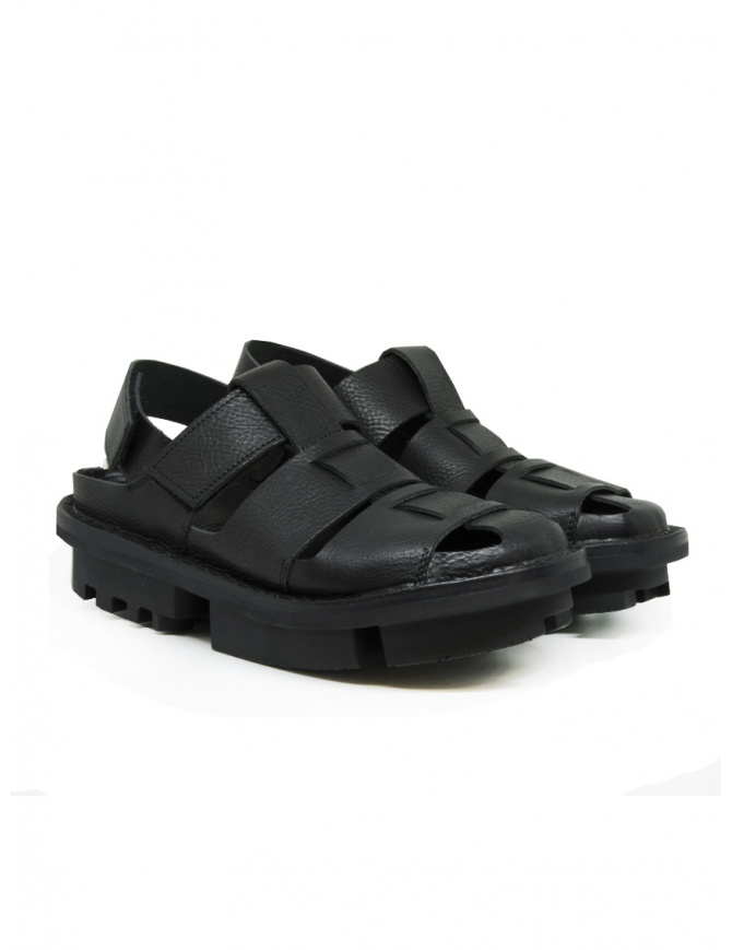 Trippen Alliance closed sandal in black leather ALLIANCE LED F WAW BLK W.TCBLK womens shoes online shopping