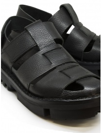 Trippen Alliance closed sandal in black leather womens shoes price