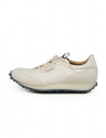 Shoto Melody white leather sneakers with blue sole shop online mens shoes