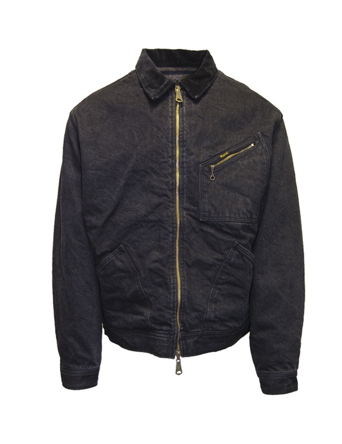 Kapital reversible black jacket with bone print K2310LJ085 BLKxBLK mens jackets online shopping