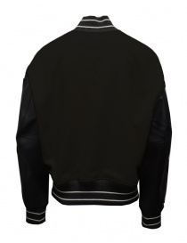 Kapital I-Five Varsity bomber nero in lana maniche in pelle acquista online