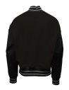 Kapital I-Five Varsity black wool bomber jacket with leather sleeves shop online mens jackets