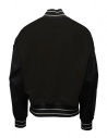 Kapital I-Five Varsity bomber nero in lana maniche in pelleshop online giubbini uomo