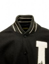 Kapital I-Five Varsity black wool bomber jacket with leather sleeves EK1309 BLACK price