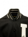 Kapital I-Five Varsity bomber nero in lana maniche in pelle EK1309 BLACK prezzo