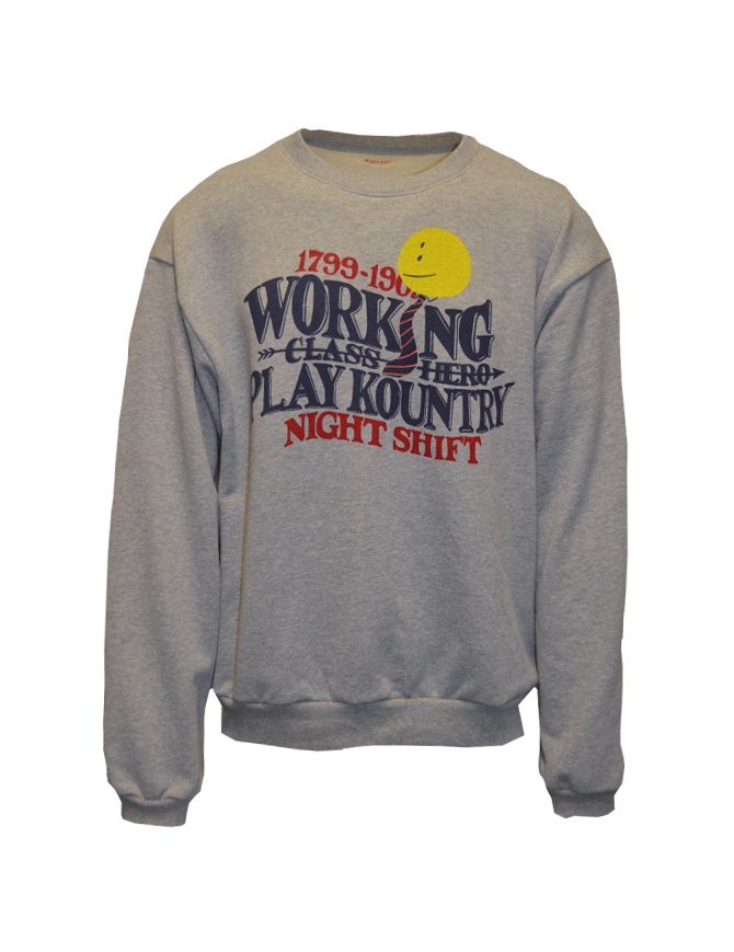 Kapital Working Class Hero Play Kountry grey sweatshirt K2311LC149 men s knitwear online shopping