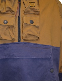Kapital Vorking multi-pocket color block anorak in cotton mens jackets buy online