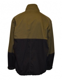 Kapital anorak in canvas color block verde-nero